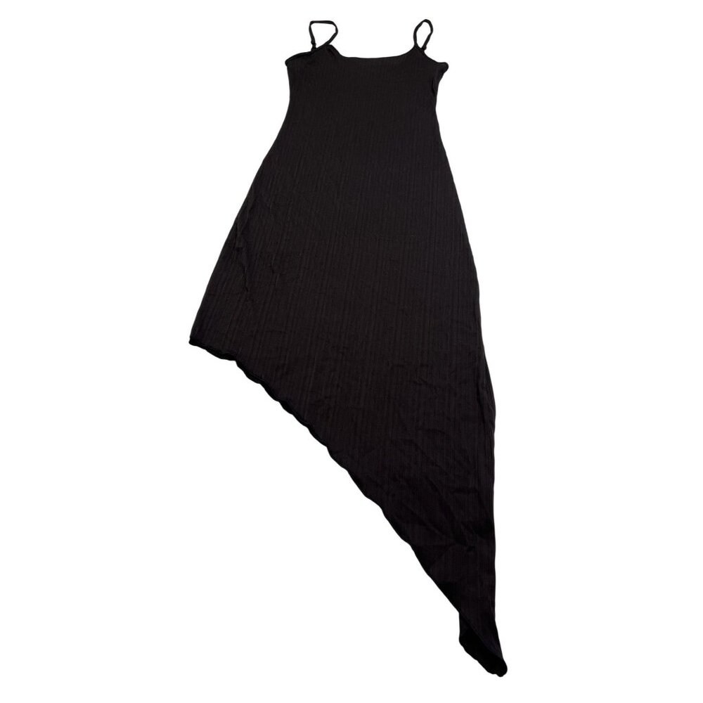 Frankies Bikinis Erma Plisse Dress in Black